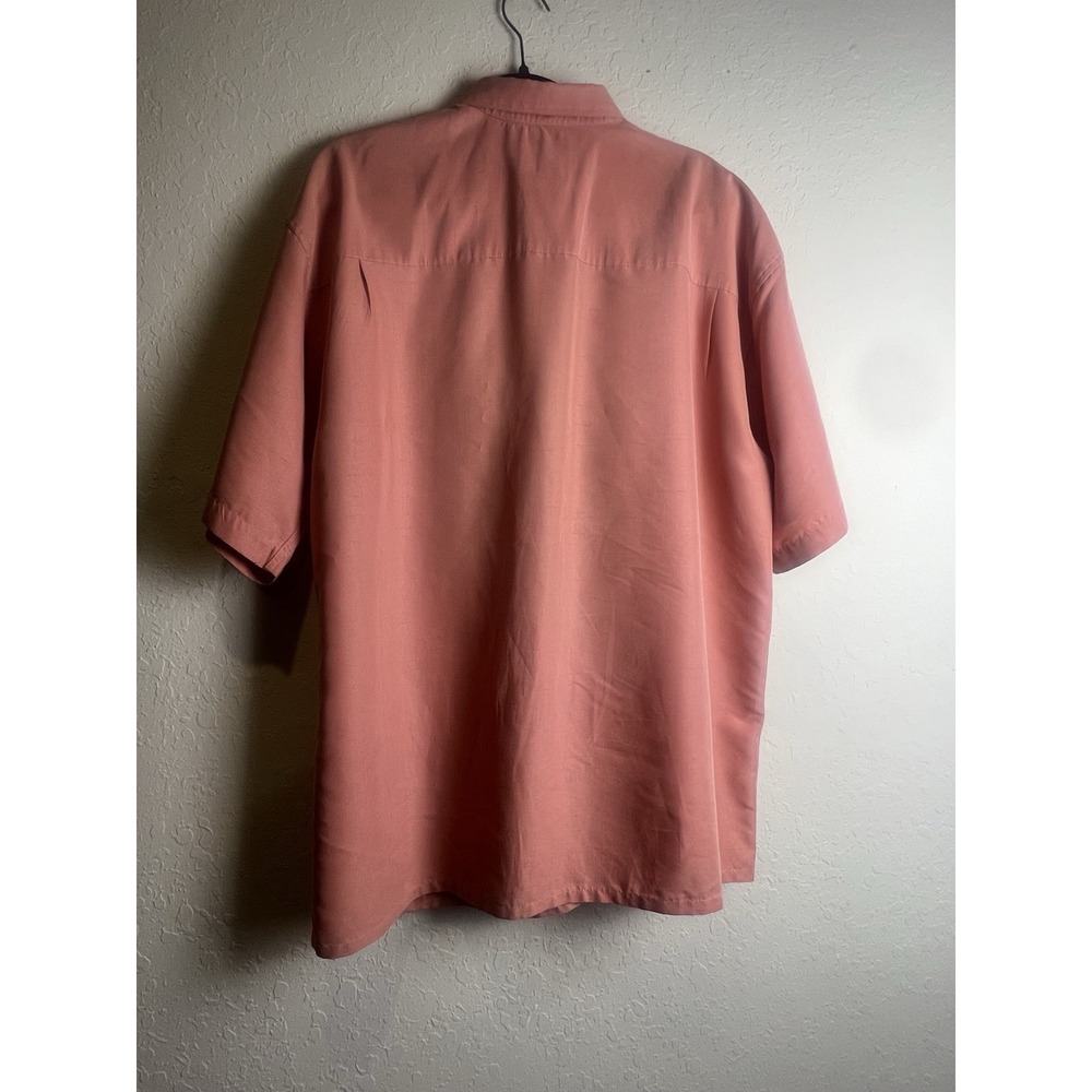Vintage Bamboo Cay Embroidered Shirt Mens Large Hawaiian 4 Pockets Bamboo Cruise - Picture 3 of 7